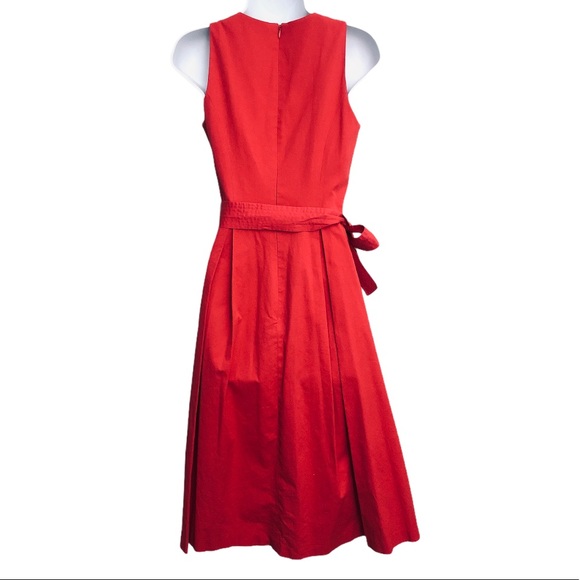 Antonio Melani Red Fit Flare Midi dress size 0 - Picture 6 of 13